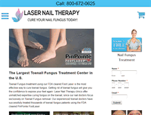 Tablet Screenshot of lasernailtherapy.com